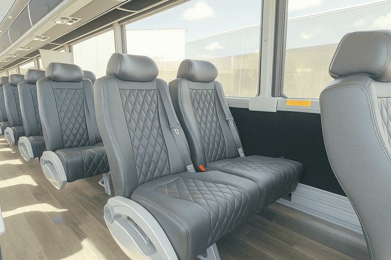 interior of Charter Bus Rental Clearwater charter bus